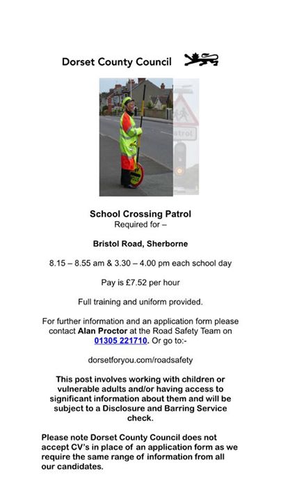 School Crossing Patrol vacancy - please share... - The Gryphon School ...